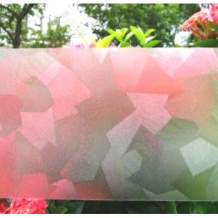 Frosted geometric design decorative glass film